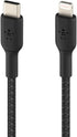 Belkin BoostCharge Nylon Braided USB C to Lightning Cable 3.3ft/1M - MFi Certified 18W Power Delivery iPhone Charger Cord - Apple Charger USB C Ca...