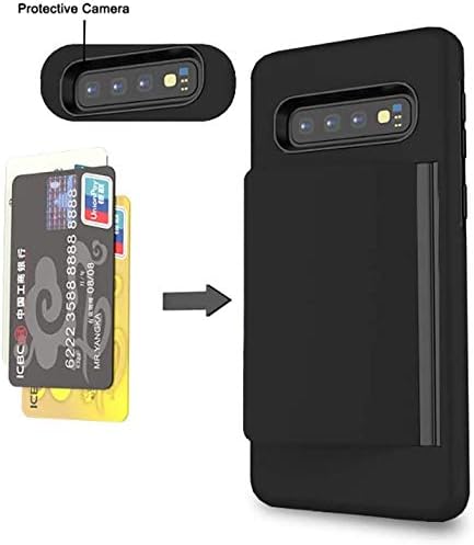 Asuwish Phone Case for Samsung Galaxy S10e with Tempered Glass Screen Protector Cover and Accessories Card Holder Slot Kickstand Protective Glaxay...