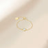 Kokoma CZ Diamond Link Chain Statement Ring for Women Girls Sterling Silver 925 Crystal Stackable Band Adjustable Promise Engagement Ring Dangling...