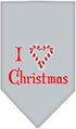 Mirage Pet Products Heart Christmas Screen Print Bandana for Pets, Small, Bright Pink...