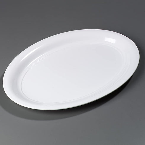 Carlisle FoodService Products Displayware Plastic Catering Platter 21" x 15" White...