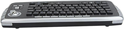 Mini Ergonomic Keyboard Trackball Air Mouse 1200dpi Function TV 2.4G Wireless Keyboard with trackball for Lapotp PC TV (Silver)...