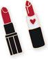 Red Lip Lipstick Enamel Lapel Brooch Pin for Men Women (2 PCS 1#)...