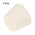 MECCANIXITY Rubber Tapered Plug 32mm to 42mm Solid Test Tubes Bungs Stopper White for Lab Home 4 Pieces...