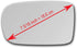 New Replacement Mirror Glass with Full Size Adhesive for 2011-2023 Chrysler 300 Dodge Charger 2011-2014 Chrysler 200 Driver Side View Left LH...