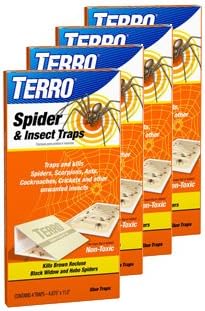 Terro 3200 Spider Traps 4 in a package, (Pack of 4, 16 Traps Total)...