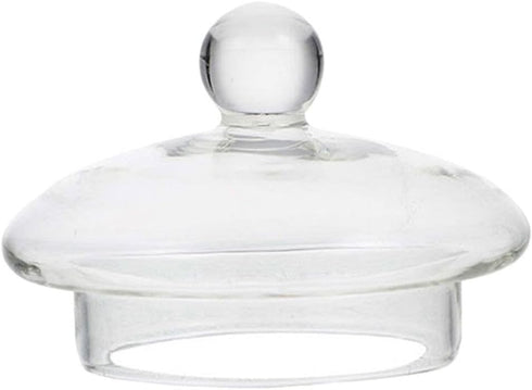 Kichvoe Glass Teapot Lid Replacement, Clear Teapot Accessory Glass Tea Kettle Cover For Home Kitchen Teapots, 2.55x2.55x1.77in, For 400ml Glass Te...
