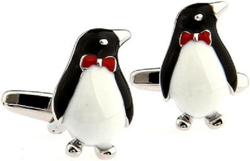Penguin Formal Pair Cufflinks in a Presentation Gift Box & Polishing Cloth...