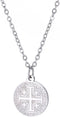 Jude Jewelers Stainless Steel Jerusalem Cross Religious Prayer Statement Pendant Necklace...