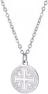 Jude Jewelers Stainless Steel Jerusalem Cross Religious Prayer Statement Pendant Necklace...