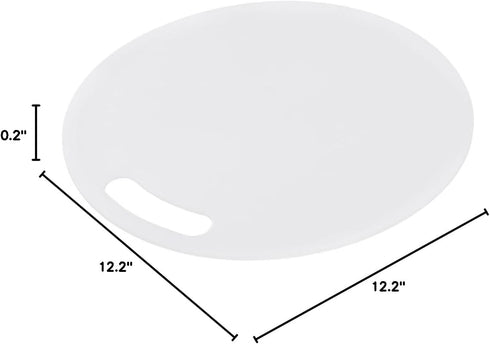 uxcell Plastic Kitchen Round Dual Side Fruit Vegetable Meat Cutting Chopping Block Mats Board...