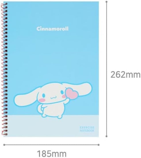 Cute Unruled Blank Spiral Notebook, About 60 Sheets, 7.3 x 10.3 Inches (Sky Blue)...