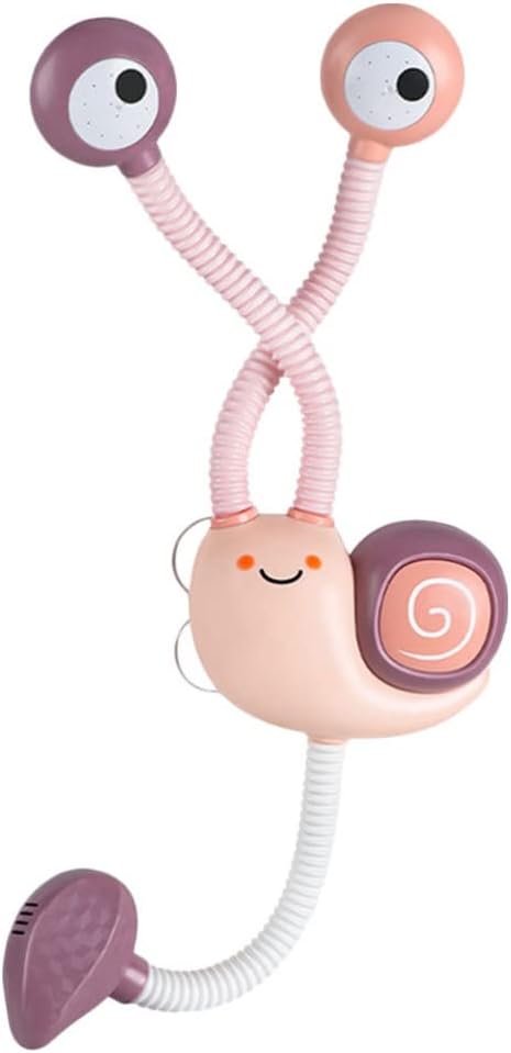 Toyvian Bath Toys for Baby Toddlers, Upgrade Electric Shower Baby Bath Toys Cartoon Snail Double Sprinkler Bathtub Tub Water Toys for Baby Kids?Ba...