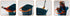 Mijello Art Organizer Water Bucket with Wiping Pad, 3 Compartments, 2 Liters, Blue with Orange Handle (92-WP4021)...