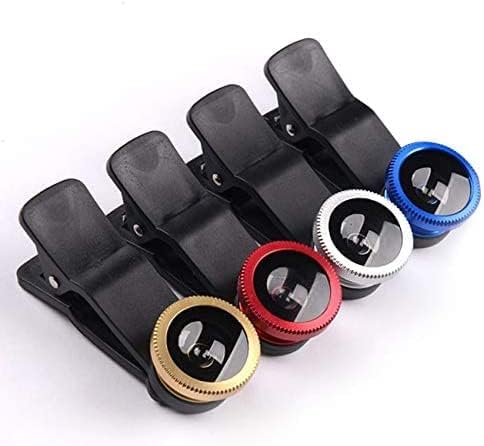 Phone Camera Lens, Mobile Phone Camera Lens Kit Fish Eye Lens 2 in1 Macro Lens& Super Wide Angle Lens with Black Universal Phone Clip......