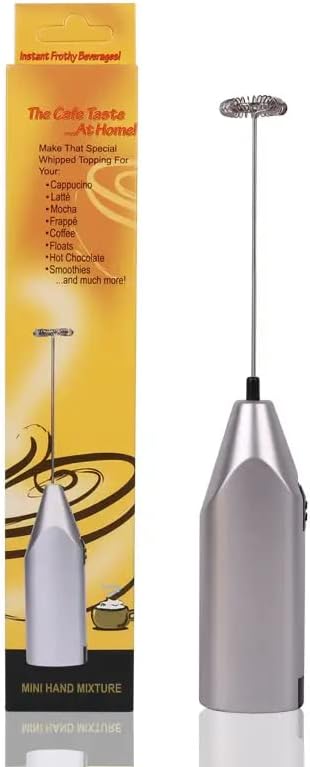 Mini Milk Electric Frother Handheld Battery Mixer Hand Blender Milk Foam Maker Milk Frother Coffee Mixer (Purple)...