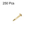uxcell Small Tiny Hardware Nails Iron 1X8mm(DXL) for DIY Decorative Wooden Boxes Accessories Gold Tone 250pcs...