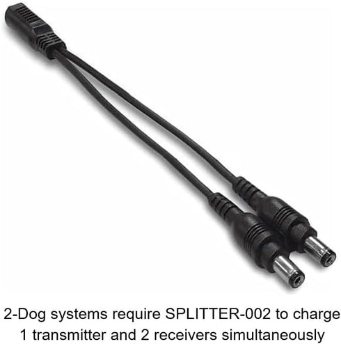 Educator SPLITTER-002 Splitter Cable for Charging Additional Collar Receivers or Transmitters with Round Charging Port...