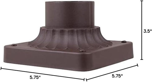 Designers Fountain 1916-ORB Outdoor Post Light Mounting Base, Oil Rubbed Bronze...