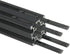10PCS Black Straight Line Inside Connector Joint Bracket Length 3.9 Inch with M5 Screws for 6mm T Slot Aluminum Extrusion Profile 2020 Series...
