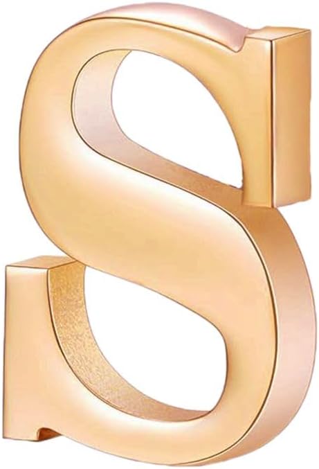 A-Z Initial Pins 26 Letters Pins 18K Gold Plated and Silver Tone Metal Brooch Breastpin Badge...