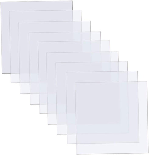 15 Pieces 4 mil Blank Stencil Sheets, 12 x 12 Inch Clear Blank Material Mylar Templates, Square Stencil Template for Cricut Vinyl Cutting Machine/...