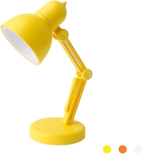 Mini Lamp Refrigerator Magnet, Cute LED Table Fold-able Lamp Novelty Fridge Magnet, Night Study Travel Portable Lamp (Yellow)...