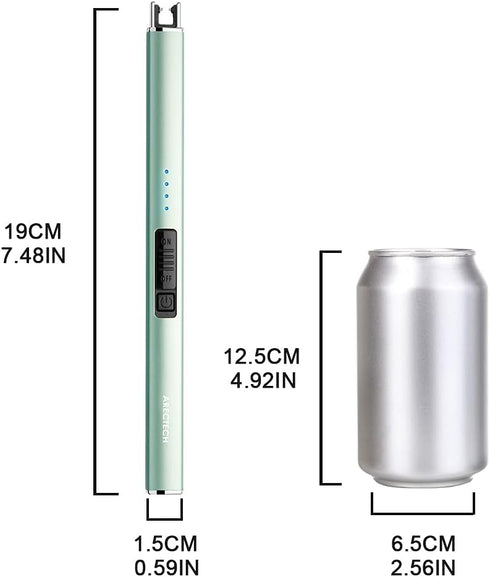 ARECTECH Electric Candle Lighter with Type-C Cable Birthday Gift for Man Women Wife Rechargeable Plasma Arc Lighters for Candle Camping Kitchen St...