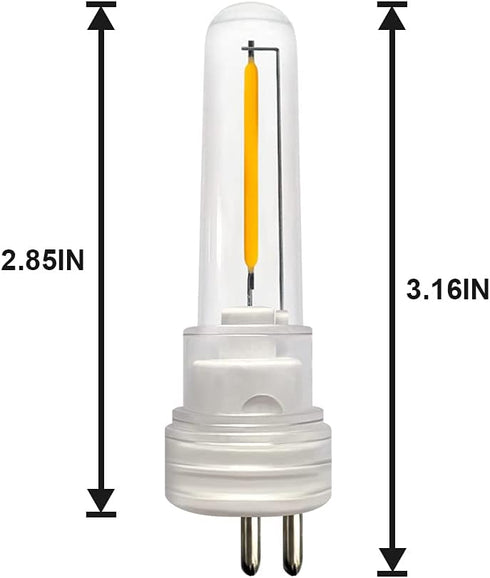 DGE S14 Replacement LED Bulb 2 Pack Replacement String Light Bulbs 1.5 Watt LED Replacement Light Bulb, Shatter-Proof and Waterproof IP65...