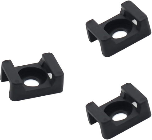 30Pcs Black 9mm Cable Tie Mount Base Saddle Type Wire Holder...