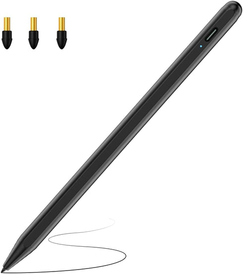 Stylus Pen for iPad (2018-2025) with Fast Charging & Palm Rejection, Pencil for Apple iPad 11th A16/10/9/8/7/6th, Pro 11“13”M4/12.9 inch, Air 11/1...