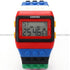 Rainbow Building Blocks Digital LED Light Ladies Men's Waterproof Sport Watch LED087...