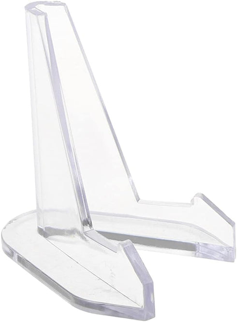 10pcs Transparent Acrylic Stands Mini Coin Display Stand Easel Holder Rack Shelf For Collectable Challenge Medals Card Holder Mini Coin Display St...