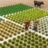 208 Pcs Static Grass Model Grass Tufts Railway Artificial Grass Miniature Grass Tuft Terrain Kit for DIY Model Railway Fairy Garden Diorama Scener...