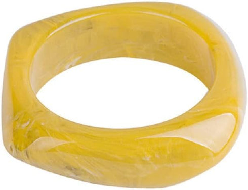 Fuqimanman2020 Colorful Square Acrylic Resin Geometric Bangle Bracelet Tortoiseshell Acetate Wide Irregular Plate Chunky Wrap Bracelet for Women P...