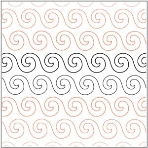 Quilting Pantographs Pattern Paper Roll - for Longarm Quilting Machines | Easy Swirls Design Quilt Pantograph | Set Includes Long Arm Quilters Sew...