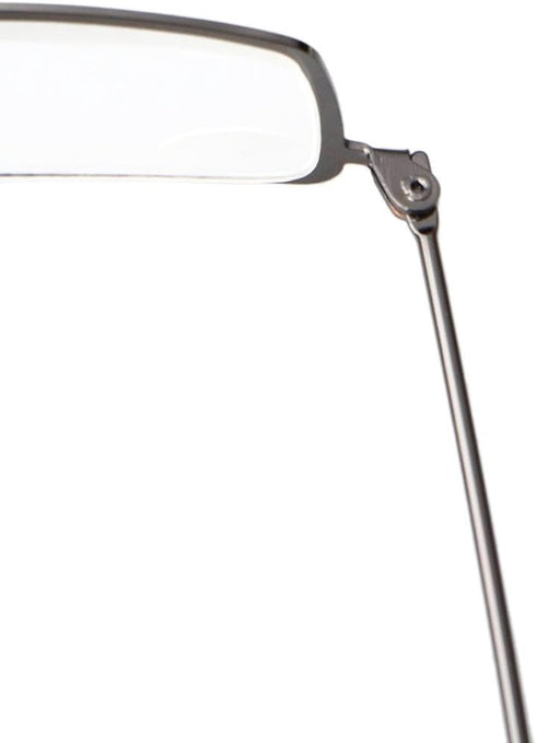 Eyekepper 5-Pack Stainless Steel Frame Half-eye Style Reading Glasses Readers Gunmetal...