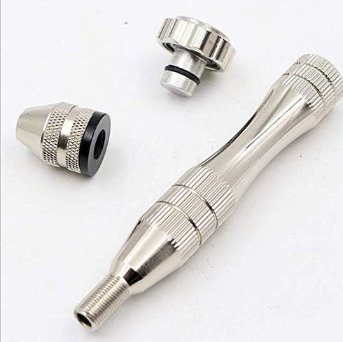 Pin Vise Hand Drill for Resin Casting Molds, Steel Hand Drill with 20 PCS Drill Bits (0.8-3 mm), for Wood, Manual Work DIY, Jewelry, Assembling, M...