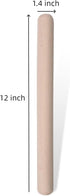 12-inch Wooden Rolling Pin for Baking, French Wood Rolling Pin Wood Kitchen Dough Roller for Fondant, Pizza, Pie, Cookie and Pastry...