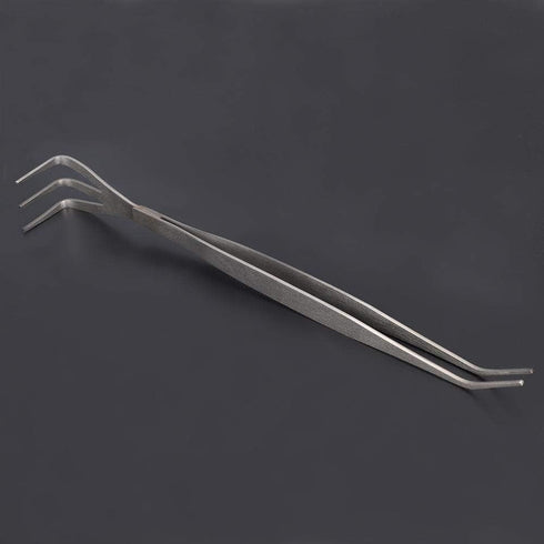 Fdit 2 in 1 Stainless Steel Bonsai Tools Gardening Tool Root Rake Tweezers for Bonsai Planter...