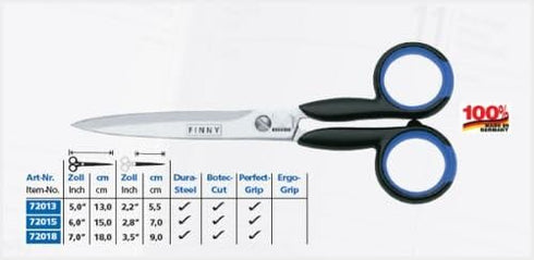 Kretzer Finny 72013 5.0" / 13cm - Craft / Household / Office / Sewing / Universal Scissors...