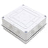MAKERELE IP65 Waterproof Dustproof Electrical Junction Box ABS Plastic Electronics Enclosure White 5.9”×5.9”×2.8”inch(150×150×70mm)...