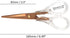 NatSumeBasics Rose Gold Scissors Clear Office Scissors All Purpose Scissor Professional Fabric Dressmaker Shears for Cutting Paper Cloth Leather C...