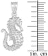 925 Sterling Silver Seahorse Pendant...