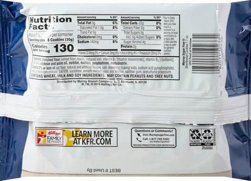 Murray Sugar Free Shortbread Cookies, 7.7 Oz. (Pack of 1)...