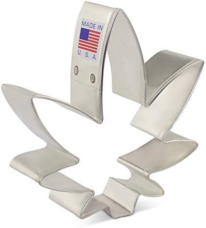 Ann Clark Cookie Cutters Marijuana Weed Leaf Cannabis Shaped Cookie Cutter 4/20 Gift, 3.5" made in USA...