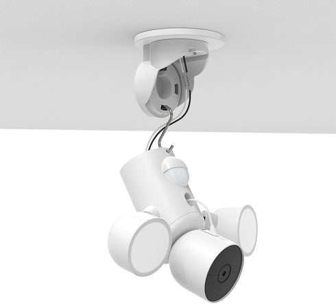 Holicfun 90-Degree Ceiling/Eave Mount Adapter for Google Nest Cam with Floodlight - Outdoor Camera...