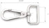 CRAFTMEMORE 2PCS 1 Inch Push Gate Snap Hooks Metal Swivel Lobster Claw Clasp Purse Hardware SC21 (Silver)...