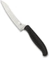 Spyderco Z-Cut Kitchen Knife with 4.4" Pointed Tip CTS BD1N Stainless Steel Blade and Durable Black Polypropylene Handle - PlainEdge - K14PBK...