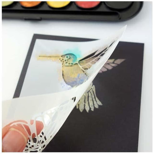 Yasytimi Pearlescent Paint & Stencil Kit...